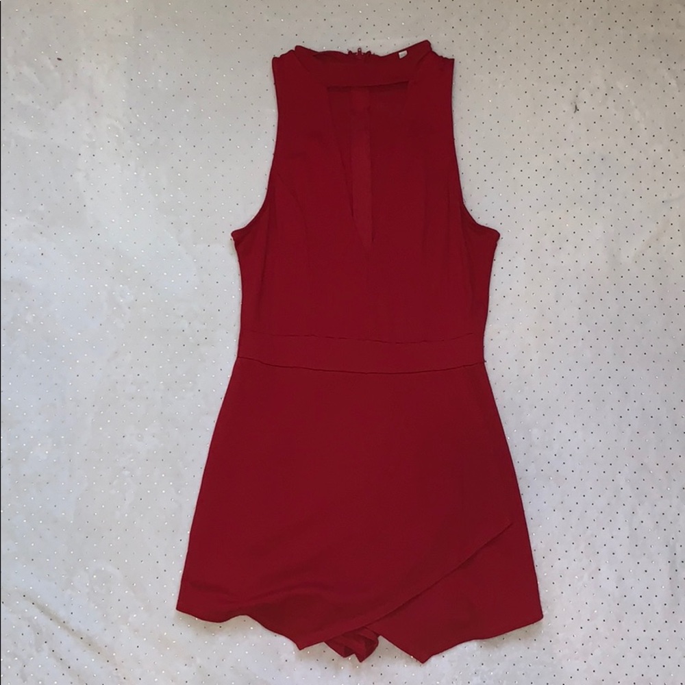 Charlotte Russe Deep V Envelope Romper